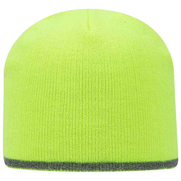 OTTO CAP 9" Classic Knit Beanie w/ Reflective Stripe Thumbnail