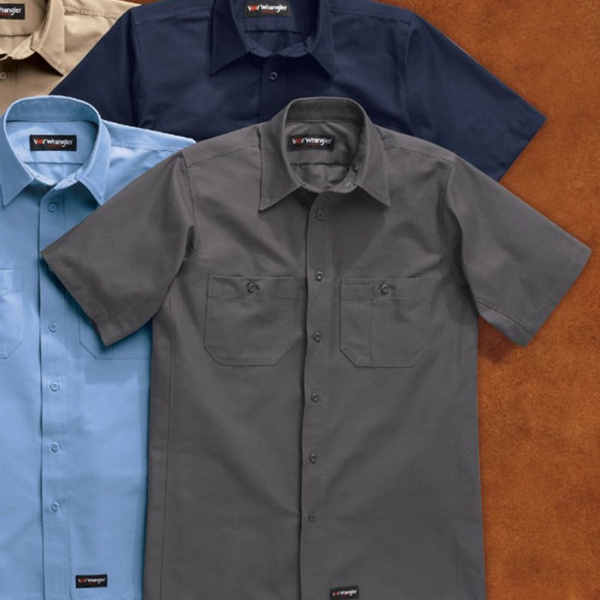 Men's Tall Short Sleeve Work Shirt Thumbnail