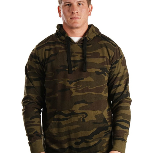 Men's Enzyme-Washed French Terry Hooded Sweatshirt Thumbnail