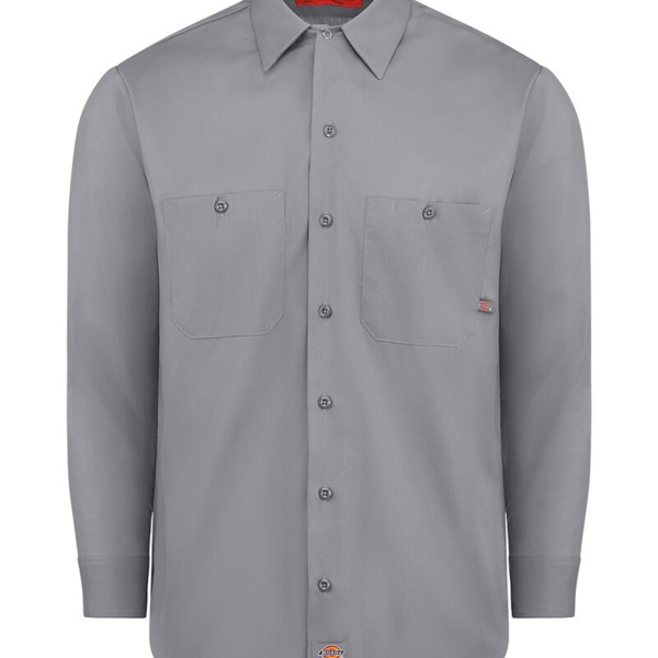 Men's Tall Industrial Long Sleeve Work Shirt Thumbnail