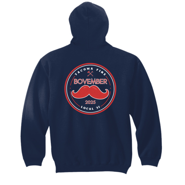 Bovember - Youth Core Fleece Pullover Hooded Sweatshirt Thumbnail